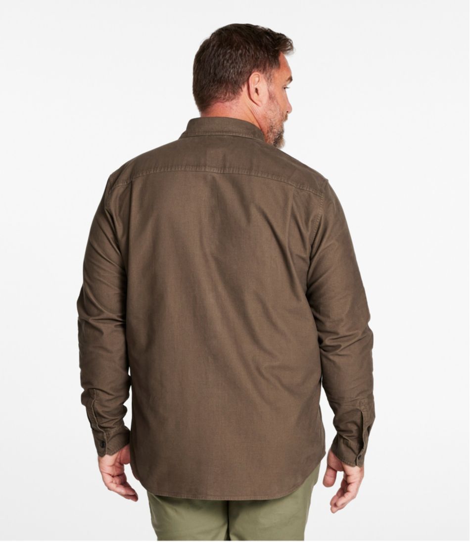 Men's Bean's Moleskin Shirt, Slightly Fitted Untucked Fit L.L.Bean Recommended
