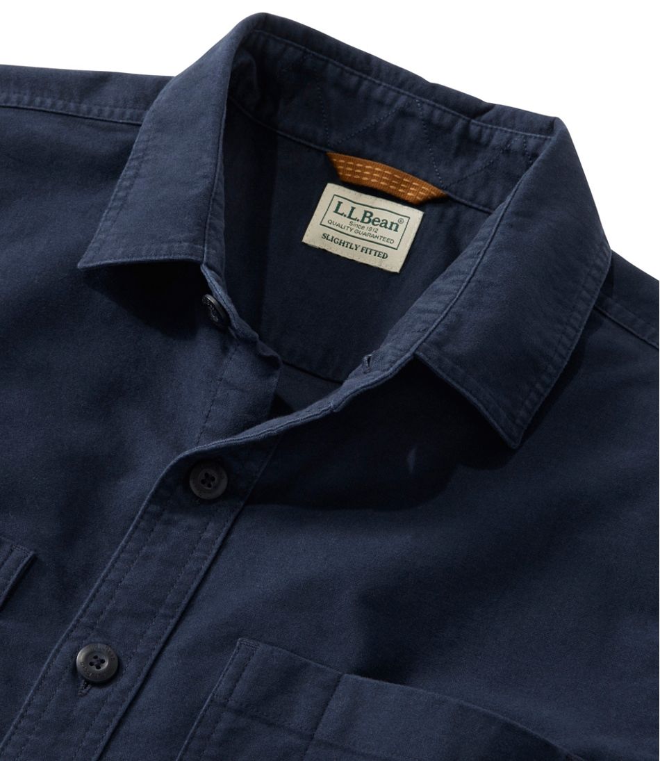 Men's Bean's Moleskin Shirt, Slightly Fitted Untucked Fit L.L.Bean Recommended