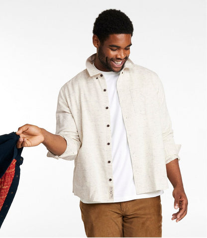 Men's Signature Donegal Woven Shirt, Long-Sleeve L.L.Bean Value
