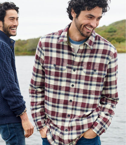 Men's Fleece-Lined Flannel Shirt, Traditional Fit L.L.Bean Premium