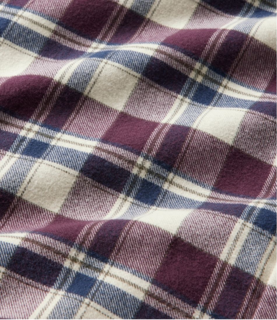 Men's Fleece-Lined Flannel Shirt, Traditional Fit L.L.Bean Premium
