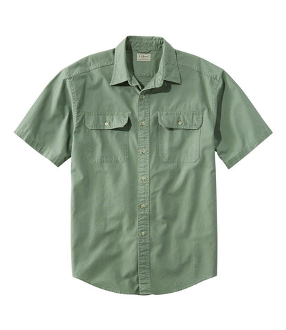 Men's Sunwashed Canvas Shirt, Traditional Fit Short-Sleeve L.L.Bean Featured