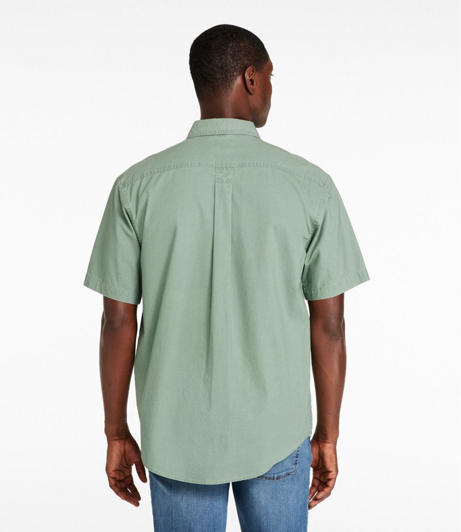 Men's Sunwashed Canvas Shirt, Traditional Fit Short-Sleeve L.L.Bean Featured
