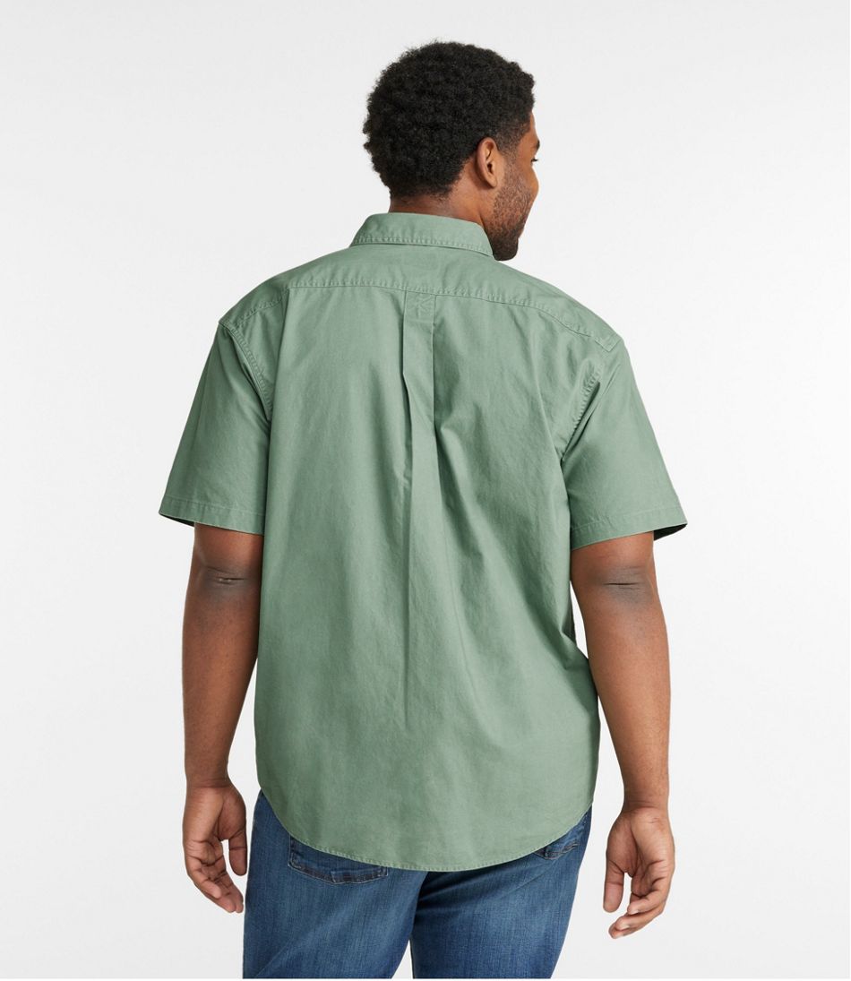 Men's Sunwashed Canvas Shirt, Traditional Fit Short-Sleeve L.L.Bean Featured