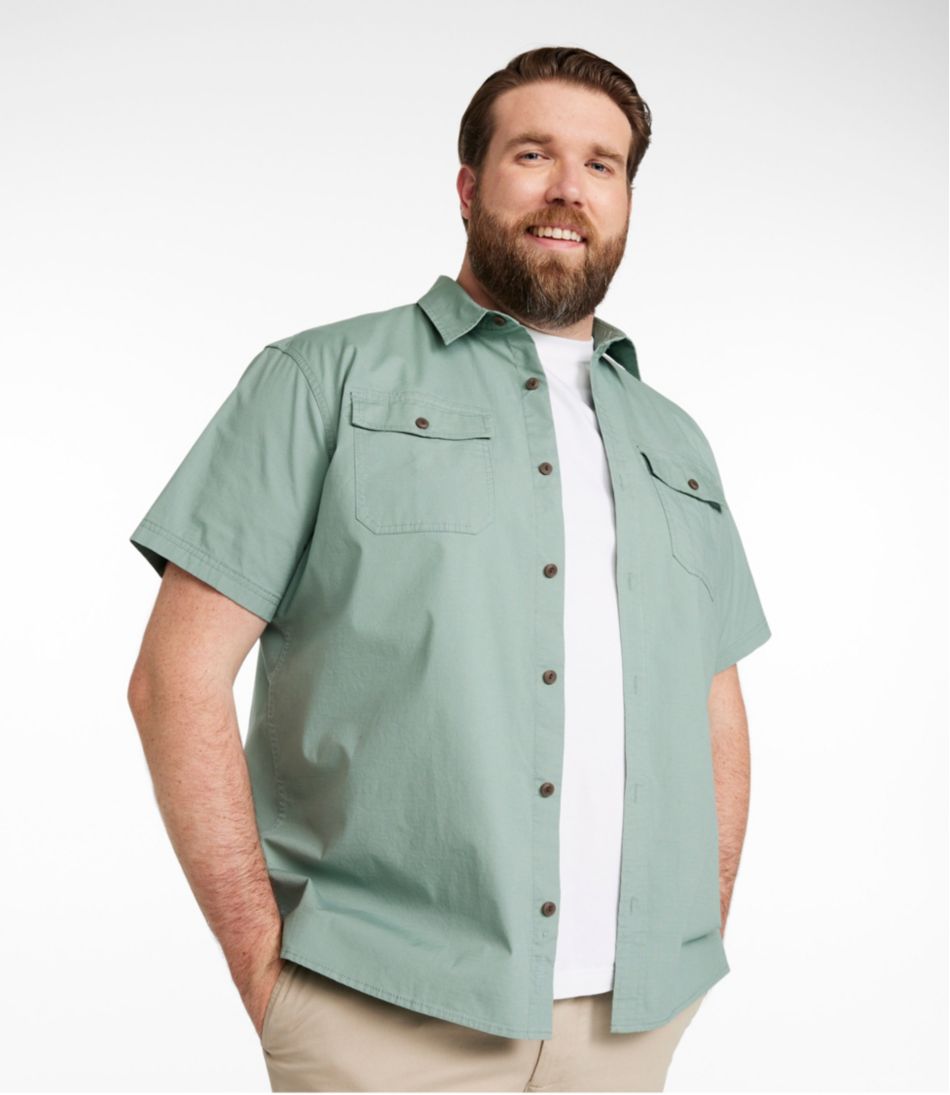 Men's Riverton Ripstop Shirt, Short-Sleeve, Traditional Untucked Fit L.L.Bean Popular