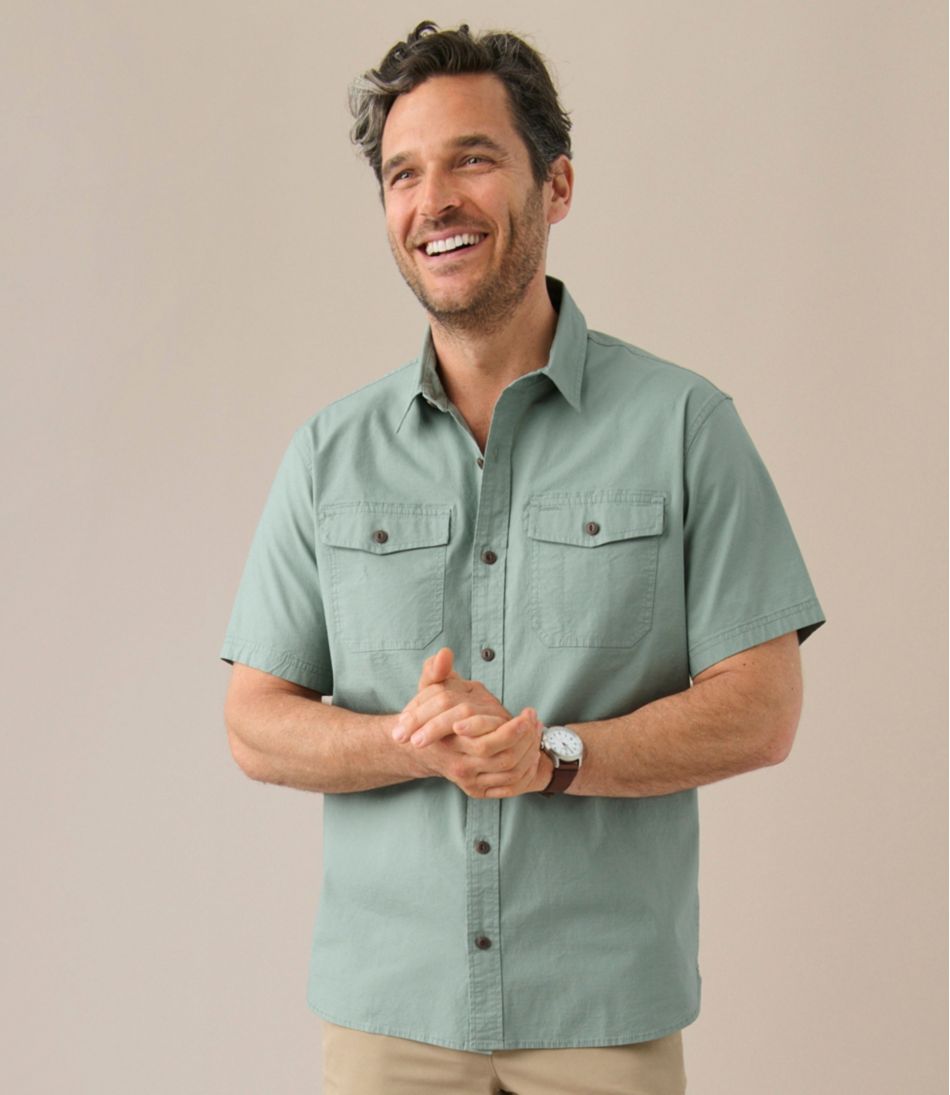 Men's Riverton Ripstop Shirt, Short-Sleeve, Traditional Untucked Fit L.L.Bean Popular