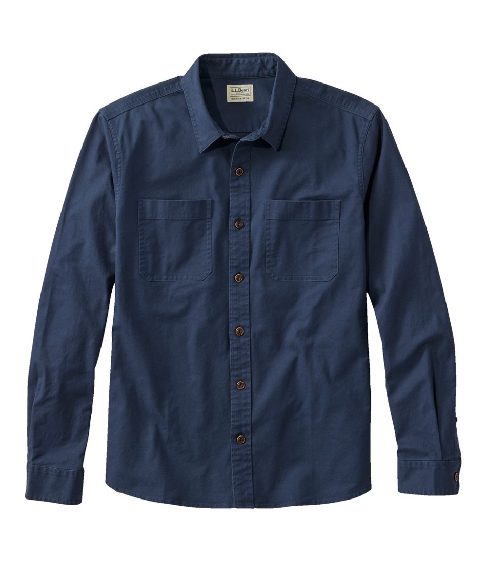 Men's BeanFlex® Twill Shirt, Slightly Fitted Untucked Fit, Long-Sleeve L.L.Bean Best Seller