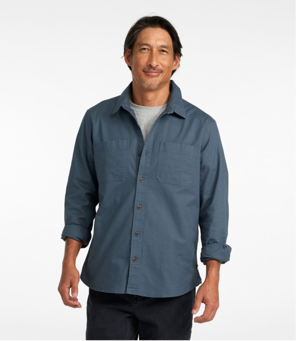 Men's BeanFlex® Twill Shirt, Slightly Fitted Untucked Fit, Long-Sleeve L.L.Bean Best Seller