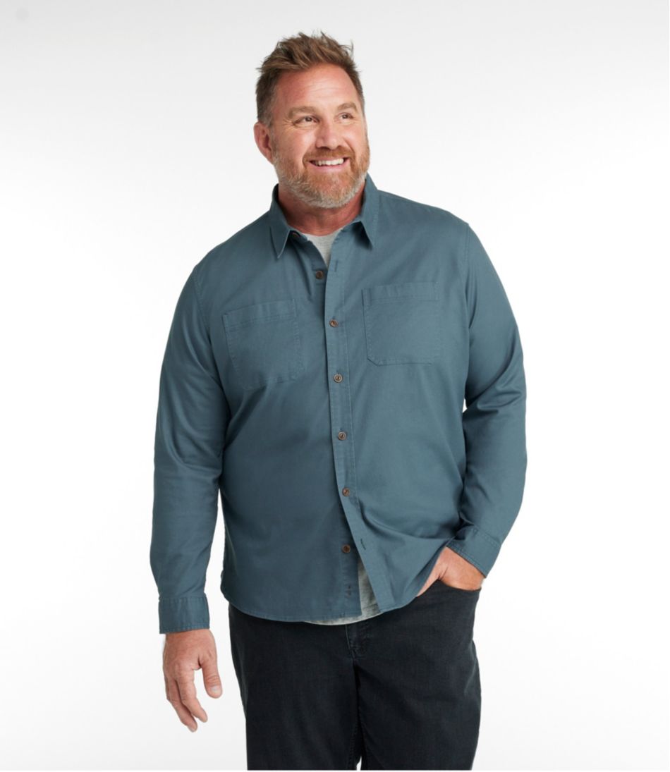 Men's BeanFlex® Twill Shirt, Slightly Fitted Untucked Fit, Long-Sleeve L.L.Bean Best Seller