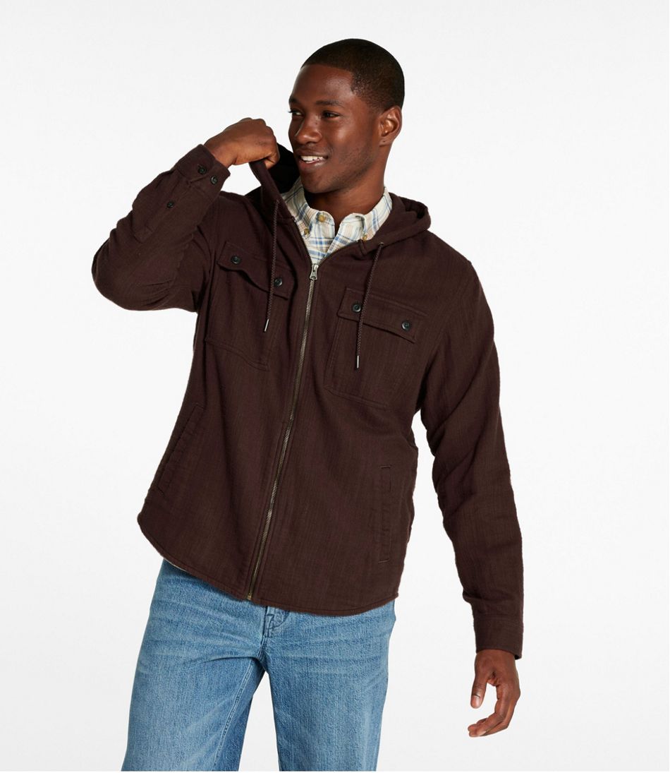 Men's 1912 Field Flannel Shirt, Hooded, Slightly Fitted Untucked Fit L.L.Bean Recommended