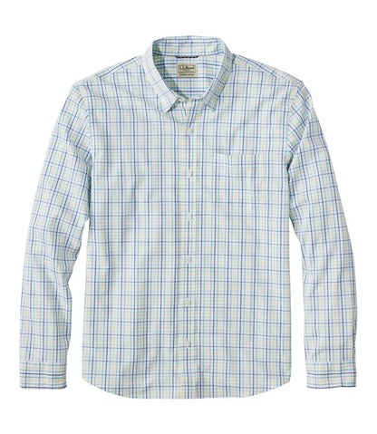 Men's Comfort Stretch Performance® Shirt, Long-Sleeve, Slightly Fitted Untucked Fit, Plaid L.L.Bean Essential