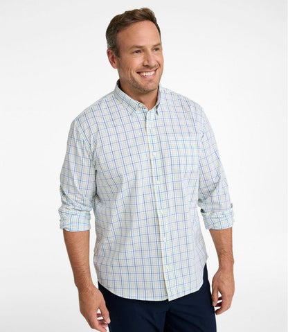 Men's Comfort Stretch Performance® Shirt, Long-Sleeve, Slightly Fitted Untucked Fit, Plaid L.L.Bean Essential