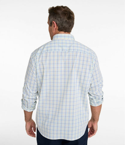 Men's Comfort Stretch Performance® Shirt, Long-Sleeve, Slightly Fitted Untucked Fit, Plaid L.L.Bean Essential