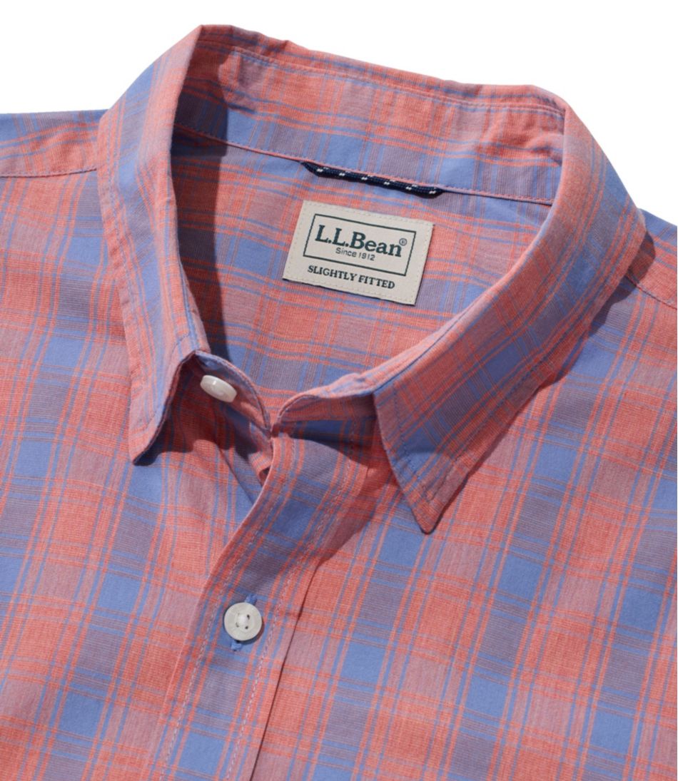Men's Comfort Stretch Performance® Shirt, Long-Sleeve, Slightly Fitted Untucked Fit, Plaid L.L.Bean Essential