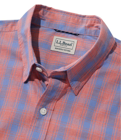 Men's Comfort Stretch Performance® Shirt, Long-Sleeve, Slightly Fitted Untucked Fit, Plaid L.L.Bean Essential