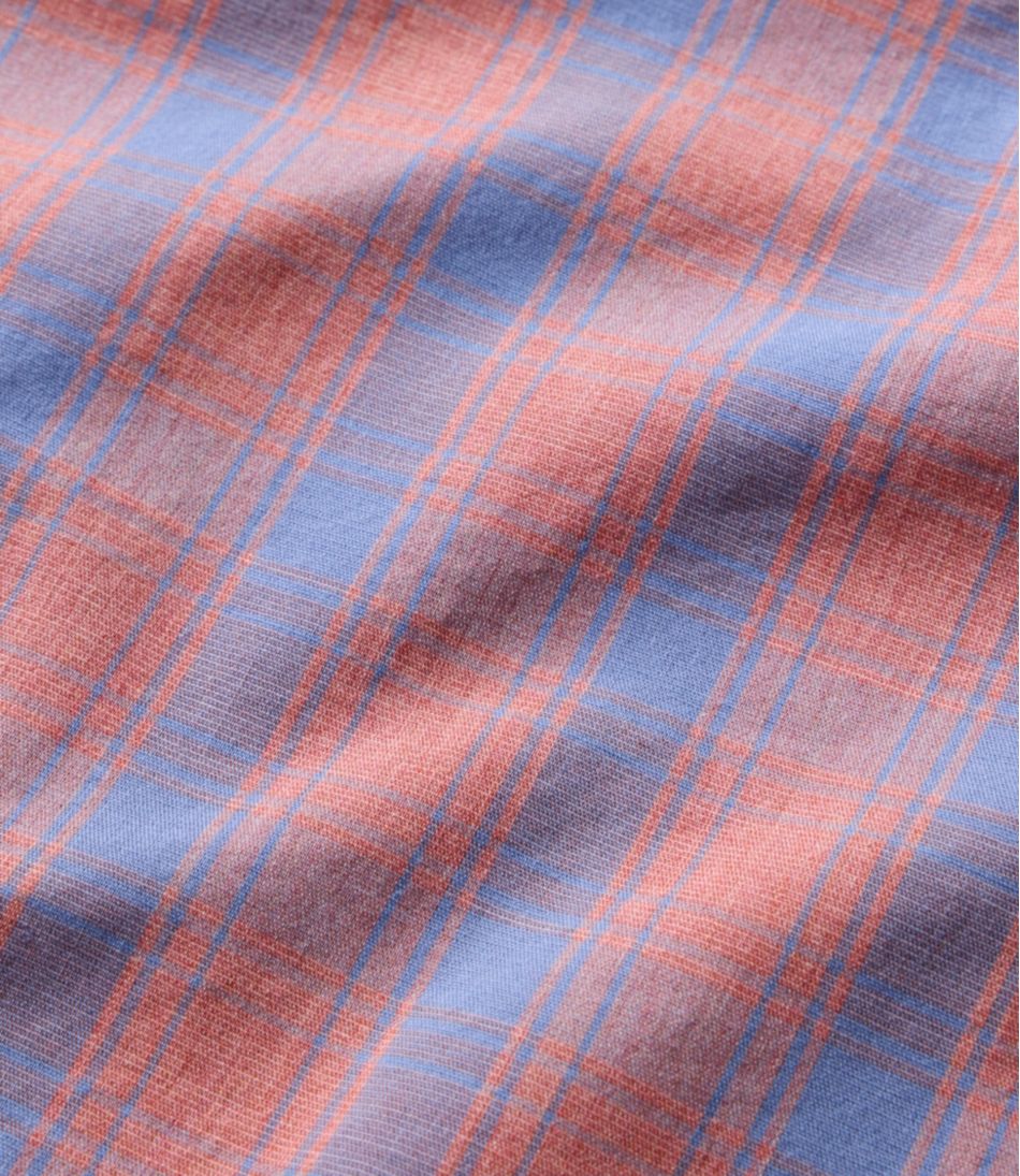 Men's Comfort Stretch Performance® Shirt, Long-Sleeve, Slightly Fitted Untucked Fit, Plaid L.L.Bean Essential