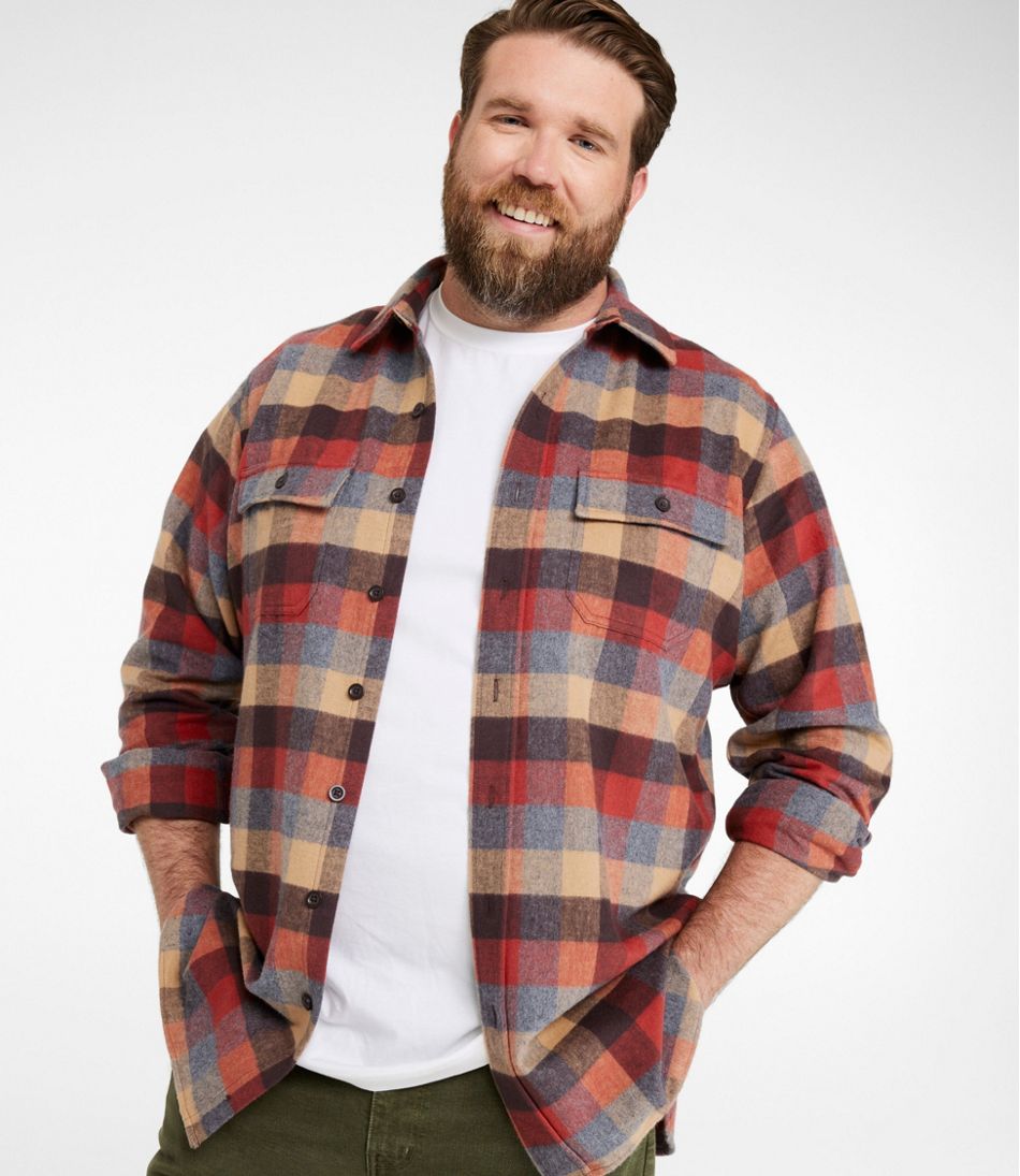 Men's Chamois Shirt, Slightly Fitted, Plaid L.L.Bean Everyday
