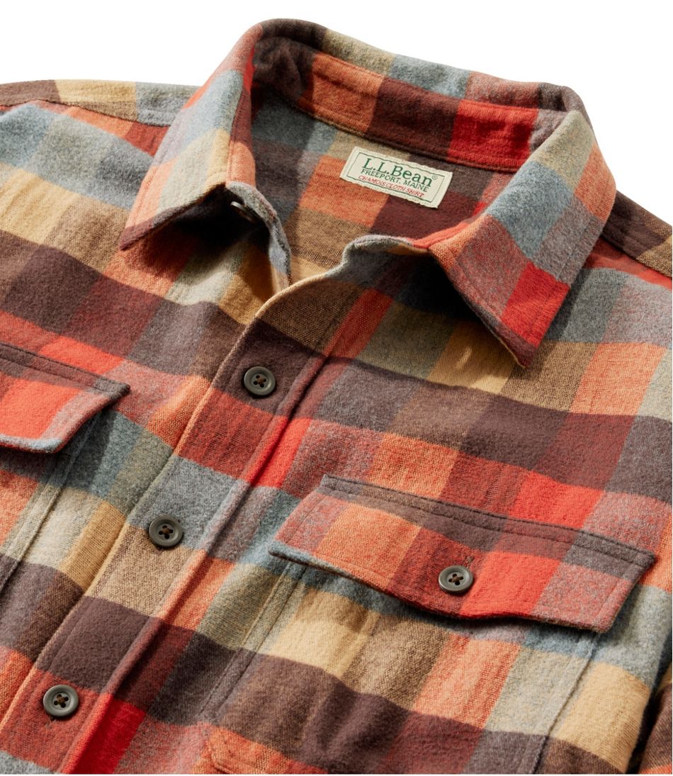 Men's Chamois Shirt, Slightly Fitted, Plaid L.L.Bean Everyday