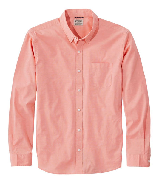 Men's Comfort Stretch Performance® Shirt, Long-Sleeve, Slightly Fitted Untucked Fit L.L.Bean Value