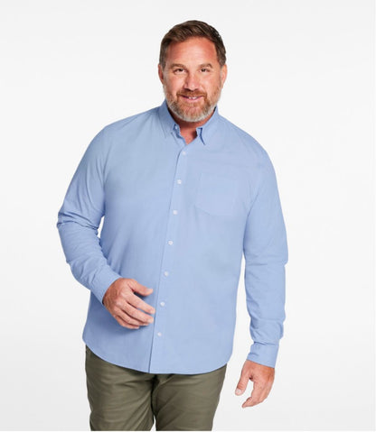Men's Comfort Stretch Performance® Shirt, Long-Sleeve, Slightly Fitted Untucked Fit L.L.Bean Value