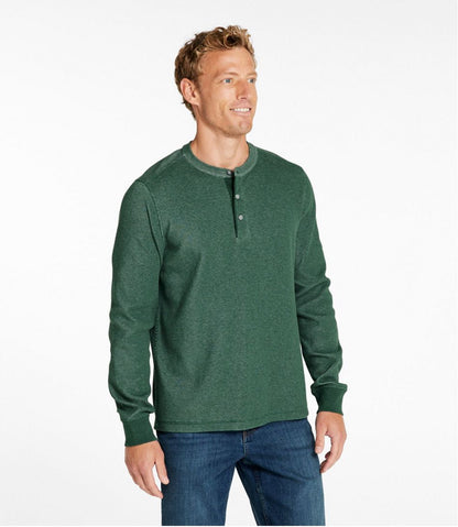 Men's Bean's Vintage Soft Knit Henley L.L.Bean Premium