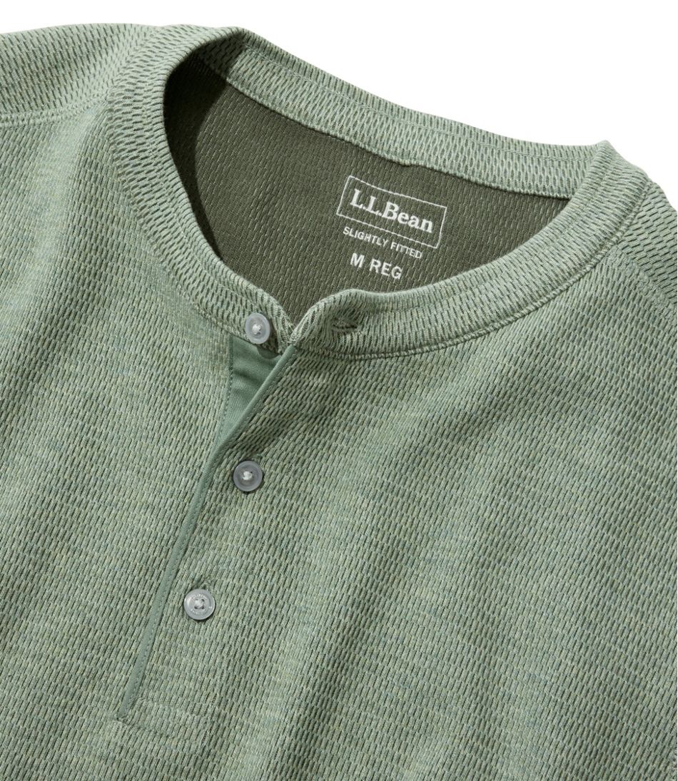 Men's Bean's Vintage Soft Knit Henley L.L.Bean Premium