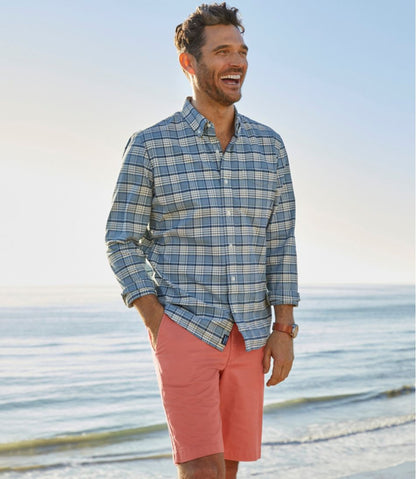 Men's Comfort Stretch® Oxford Shirt, Slightly Fitted Untucked Fit, Plaid L.L.Bean Trending