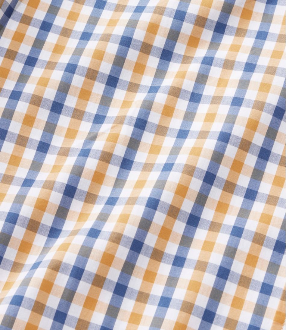 Men's Comfort Stretch Performance® Shirt, Short-Sleeve, Slightly Fitted Untucked Fit, Plaid L.L.Bean Best Seller