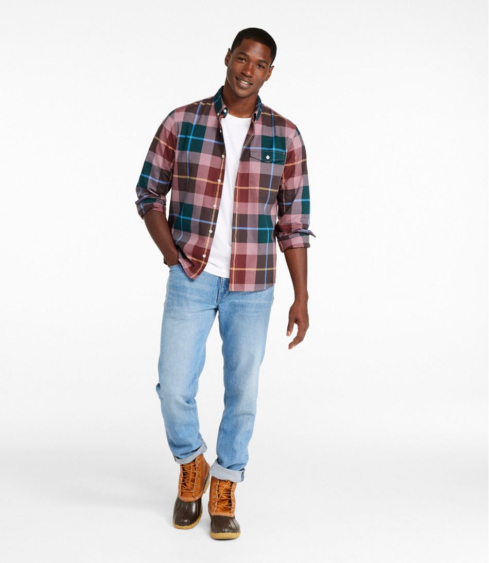 Men's Signature Premium Pima Cotton Oxford Shirt, Long-Sleeve L.L.Bean Recommended