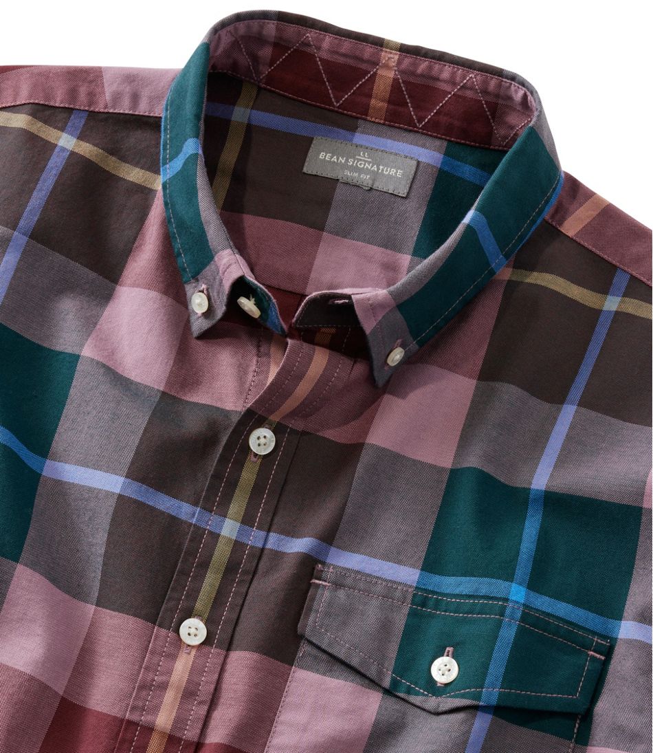 Men's Signature Premium Pima Cotton Oxford Shirt, Long-Sleeve L.L.Bean Recommended