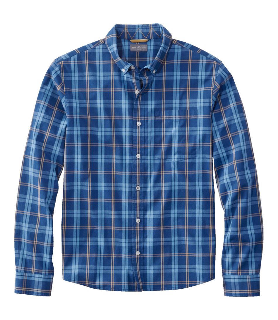 Men's Signature Stretch Poplin Shirt, Long-Sleeve, Slim Fit L.L.Bean Classic