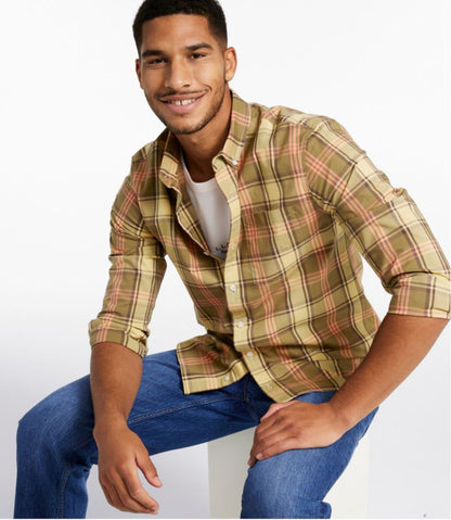 Men's Signature Stretch Poplin Shirt, Long-Sleeve, Slim Fit L.L.Bean Classic