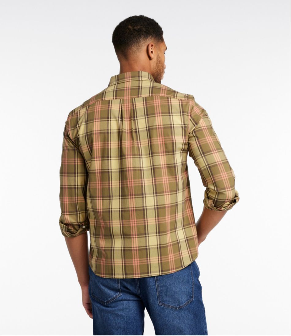 Men's Signature Stretch Poplin Shirt, Long-Sleeve, Slim Fit L.L.Bean Classic