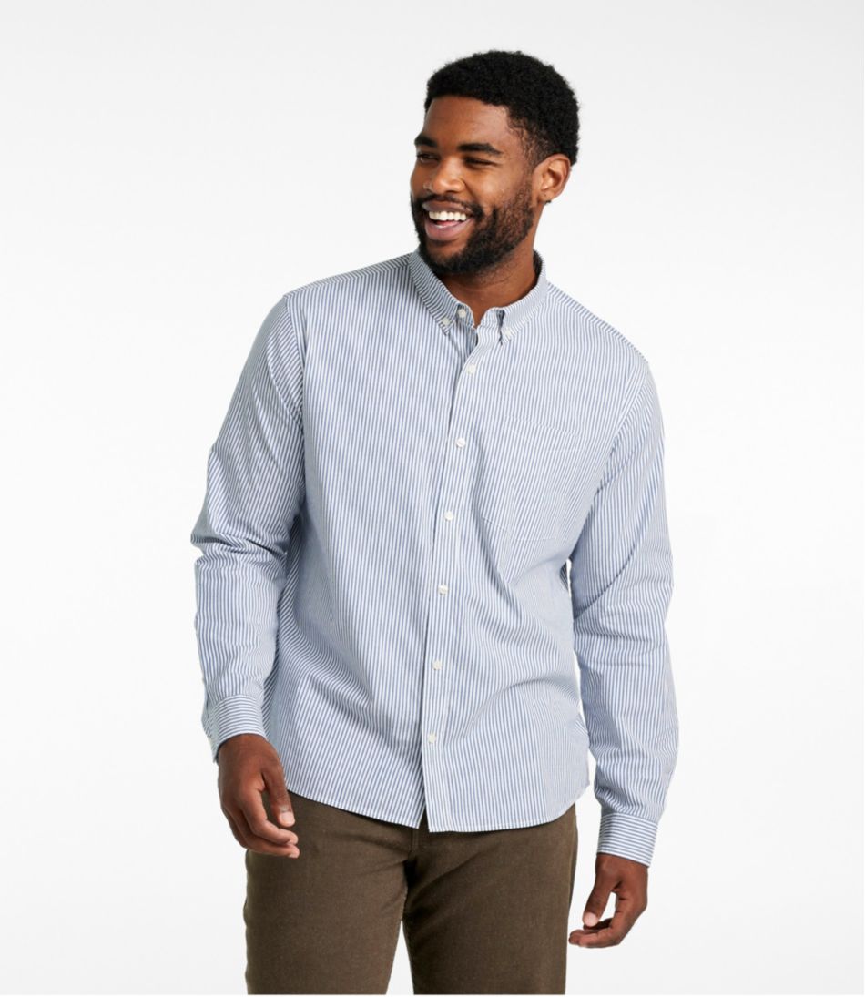 Men's Signature Stretch Poplin Shirt, Long-Sleeve, Slim Fit L.L.Bean Classic