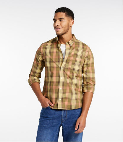 Men's Signature Stretch Poplin Shirt, Long-Sleeve, Slim Fit L.L.Bean Classic