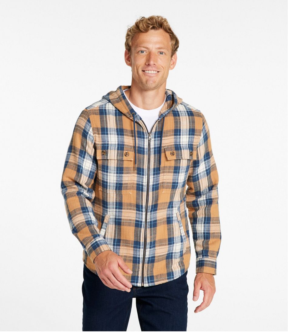 Men's 1912 Field Flannel Shirt, Hooded, Slightly Fitted Untucked Fit, Plaid L.L.Bean Essential