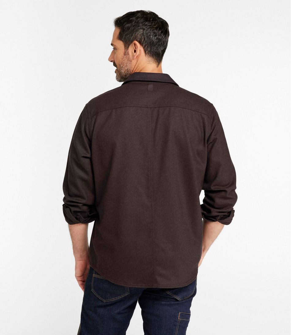 Men's Maine Guide Wool Field Shirt L.L.Bean New