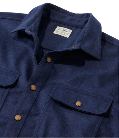 Men's Maine Guide Wool Field Shirt L.L.Bean New