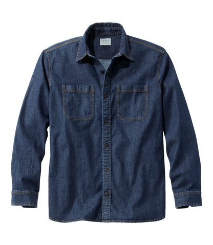 Men's BeanFlex® Denim Shirt, Traditional Untucked Fit L.L.Bean Featured