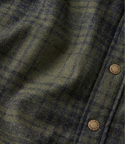 Men's Maine Guide Lightweight Lined Wool Field Shirt, Plaid L.L.Bean Popular