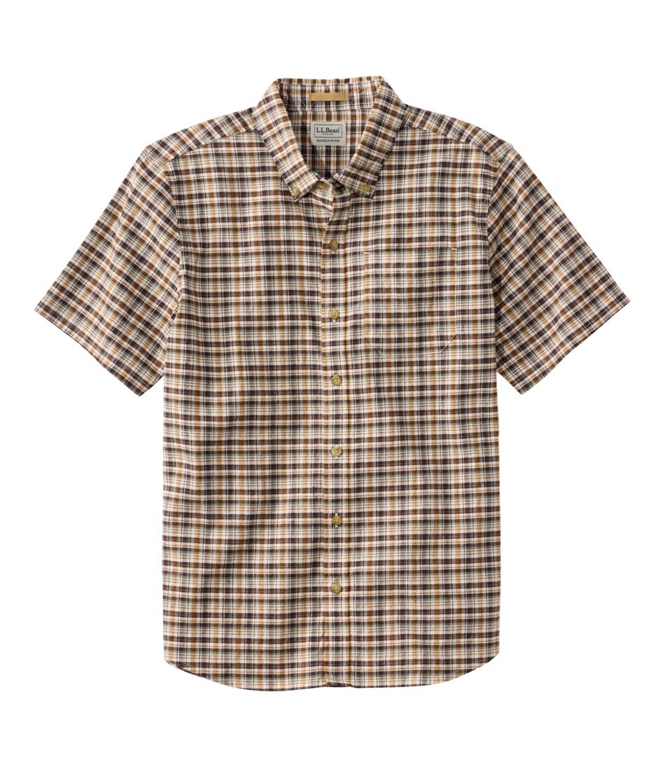 Men's Stonecoast Hemp Shirt, Short-Sleeve, Slightly Fitted Untucked Fit L.L.Bean Top Pick