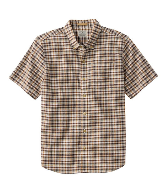Men's Stonecoast Hemp Shirt, Short-Sleeve, Slightly Fitted Untucked Fit L.L.Bean Top Pick