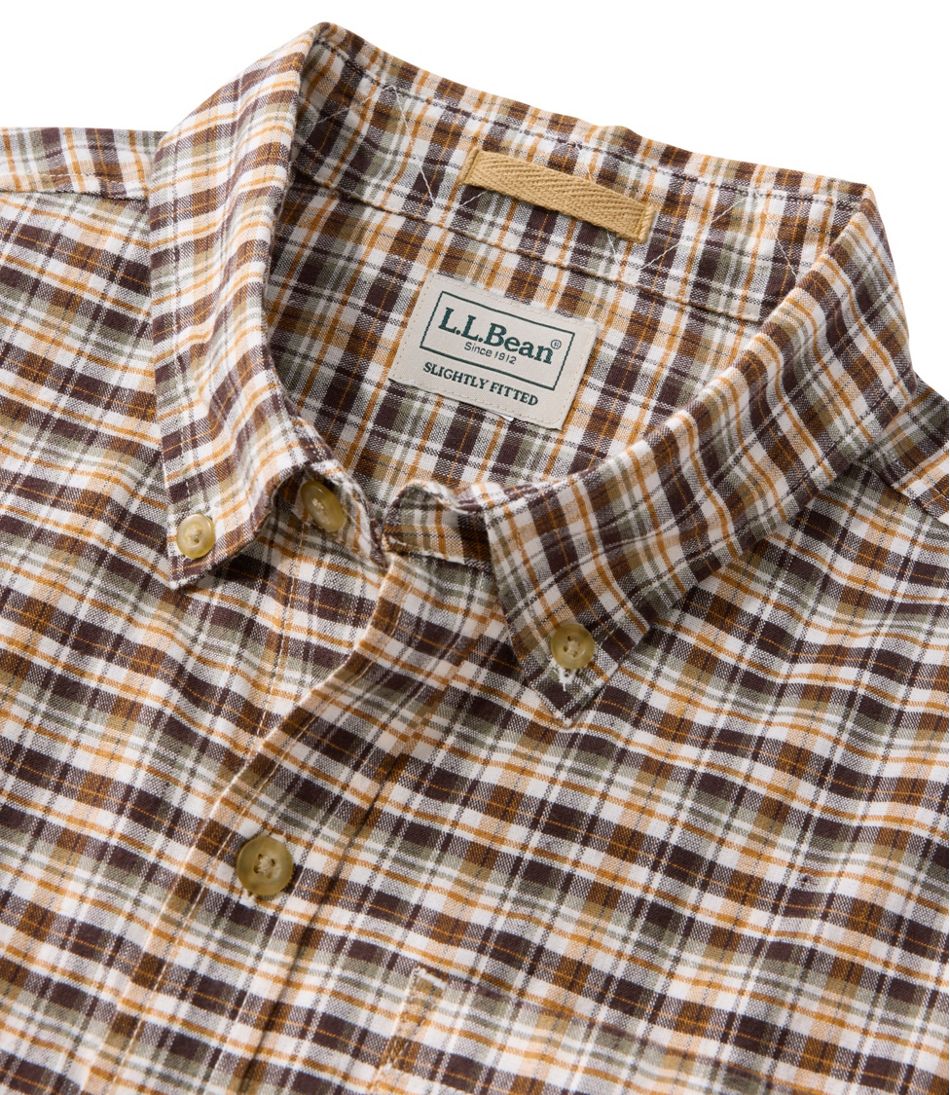 Men's Stonecoast Hemp Shirt, Short-Sleeve, Slightly Fitted Untucked Fit L.L.Bean Top Pick