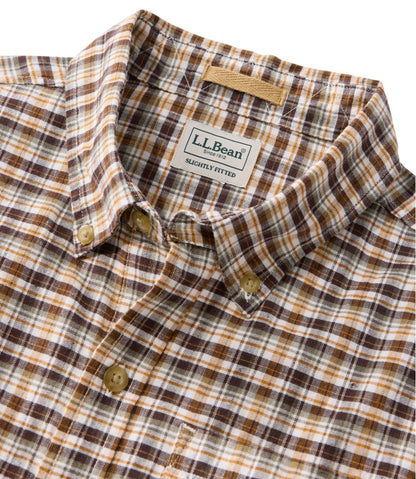 Men's Stonecoast Hemp Shirt, Short-Sleeve, Slightly Fitted Untucked Fit L.L.Bean Top Pick