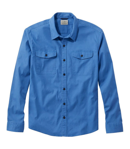 Men's Lakewashed Twill Shirt, Traditional Untucked Fit L.L.Bean Classic