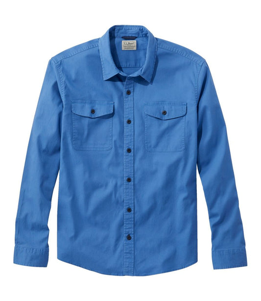 Men's Lakewashed Twill Shirt, Traditional Untucked Fit L.L.Bean Classic