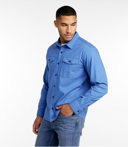 Men's Lakewashed Twill Shirt, Traditional Untucked Fit L.L.Bean Classic