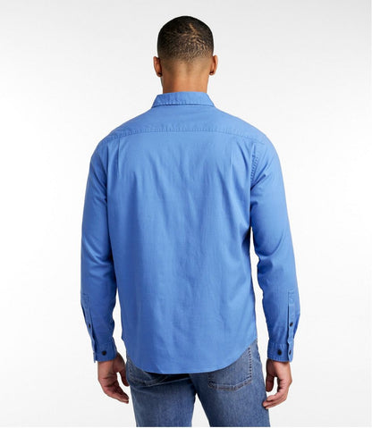 Men's Lakewashed Twill Shirt, Traditional Untucked Fit L.L.Bean Classic