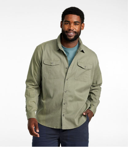 Men's Lakewashed Twill Shirt, Traditional Untucked Fit L.L.Bean Classic