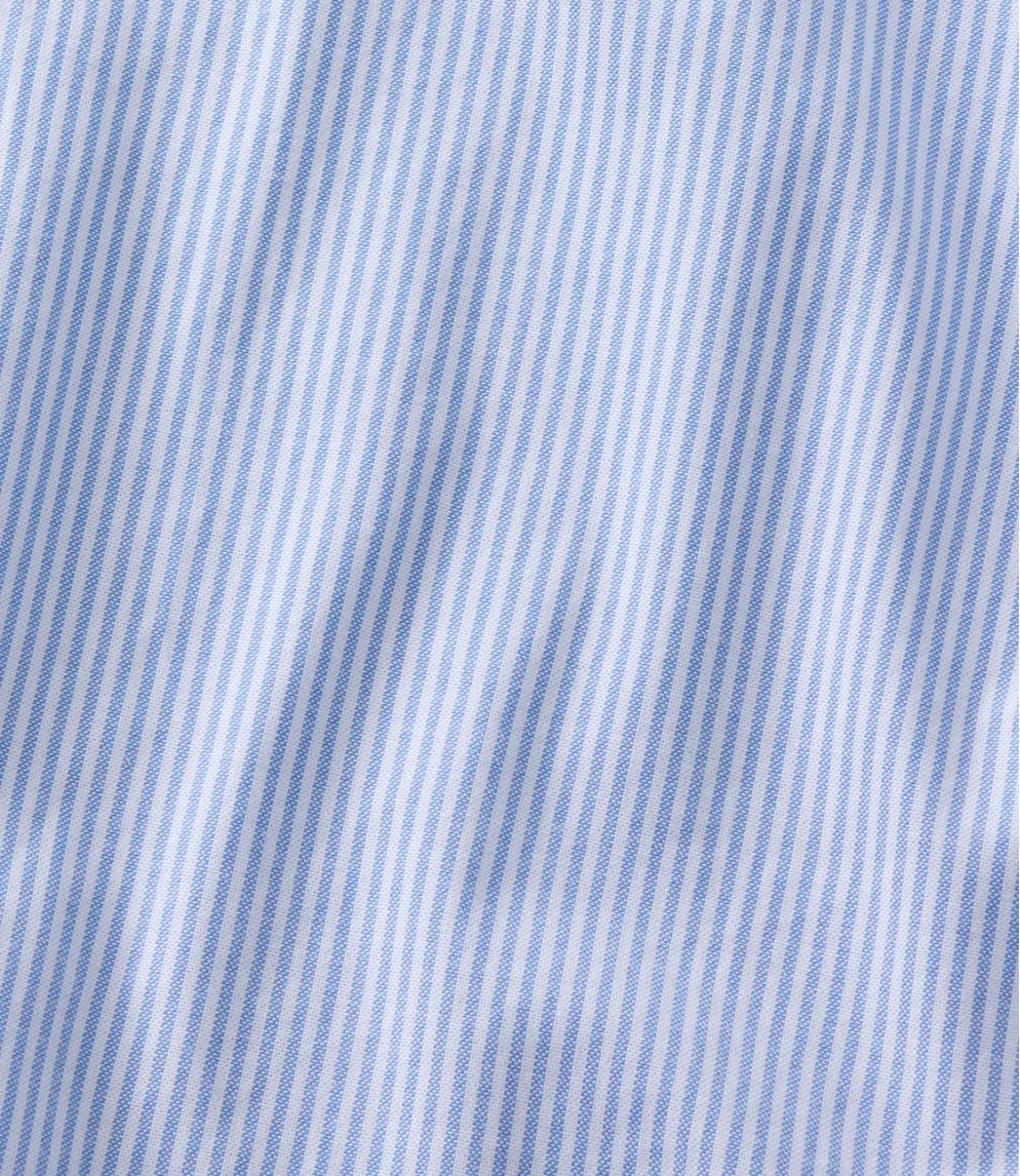 Men's Comfort Stretch Oxford Shirt, Traditional Untucked Fit, Stripe L.L.Bean Essential
